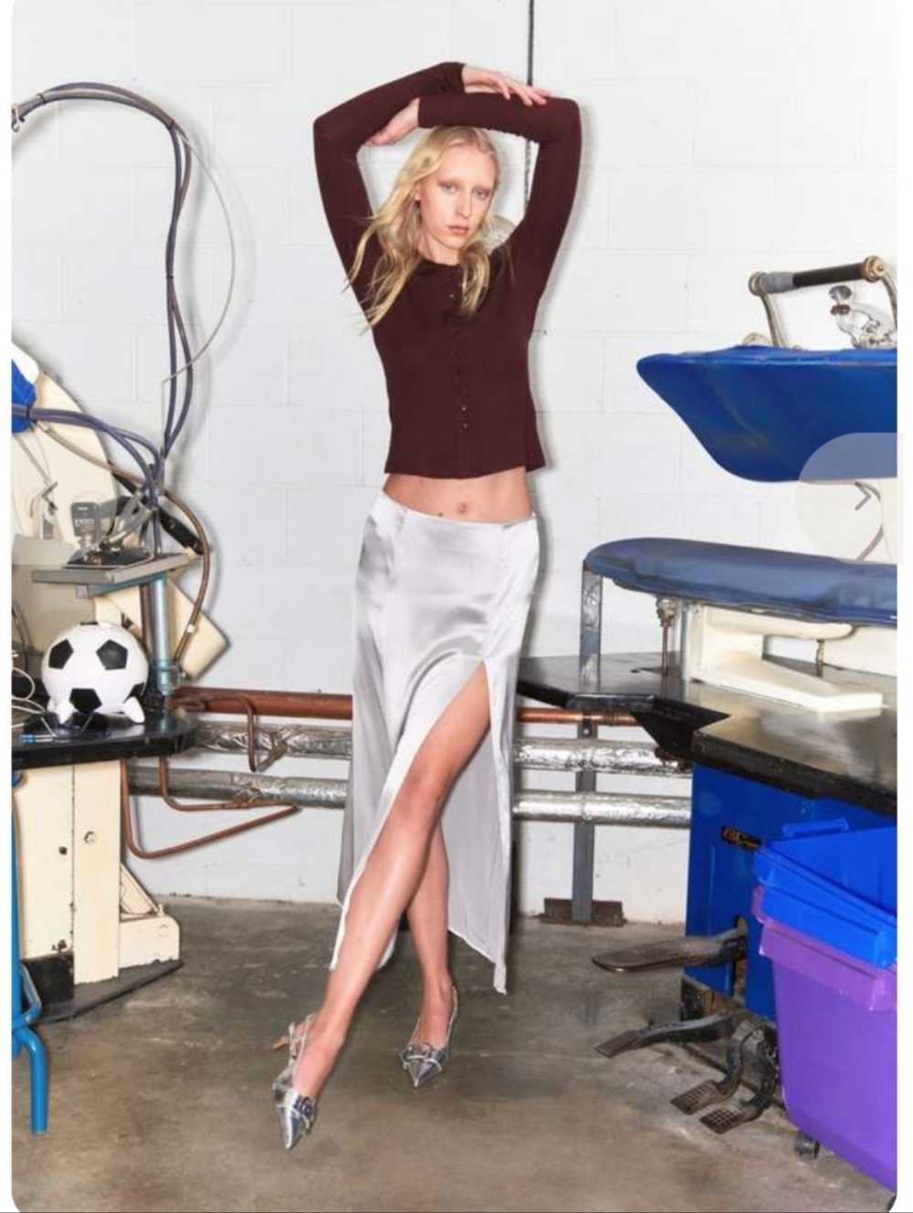 Permanent Vacation Flow Split Skirt